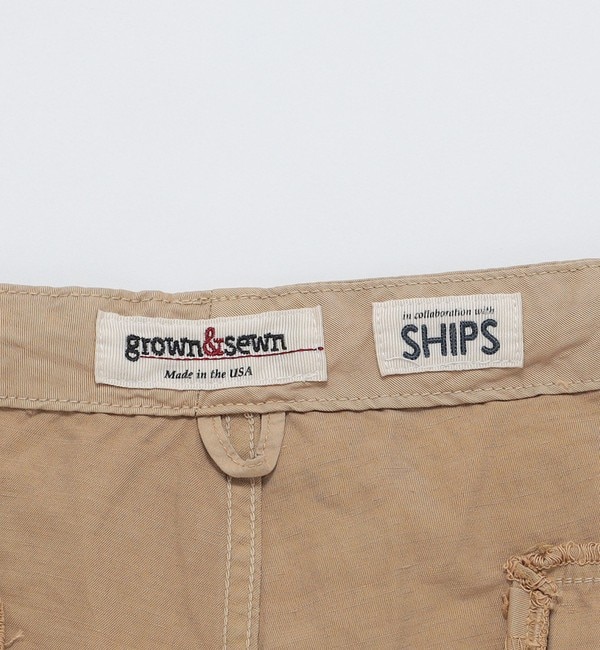 SHIPS別注】GROWN&SEWN: コットン/リネン イージーショートパンツ|SHIPS(シップス)の通販｜アイルミネ