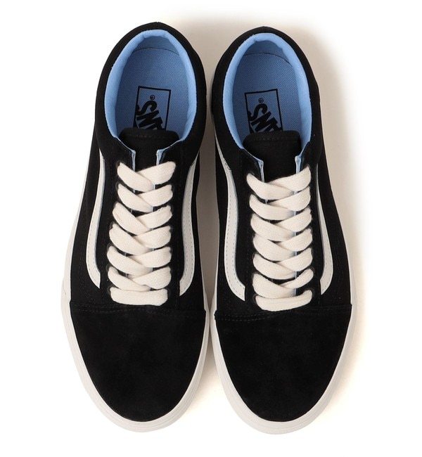 VANS: OLD SKOOL OVERSIZED LACE BLACK LIGHT BLUE