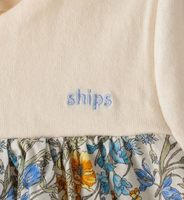 SHIPS KIDS:70～80cm / 花柄 長袖 セット ロンパース|SHIPS(シップス