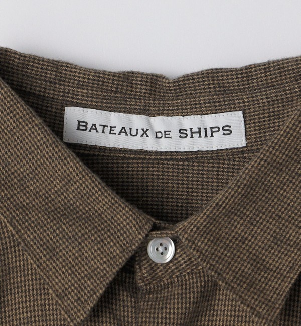 SHIPS BATEAUX DE SHIPS: フランネル レギュラーカラー シャツ