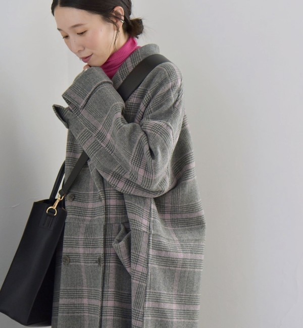 quaranciel: リバー ショール ミドル コート 24FW