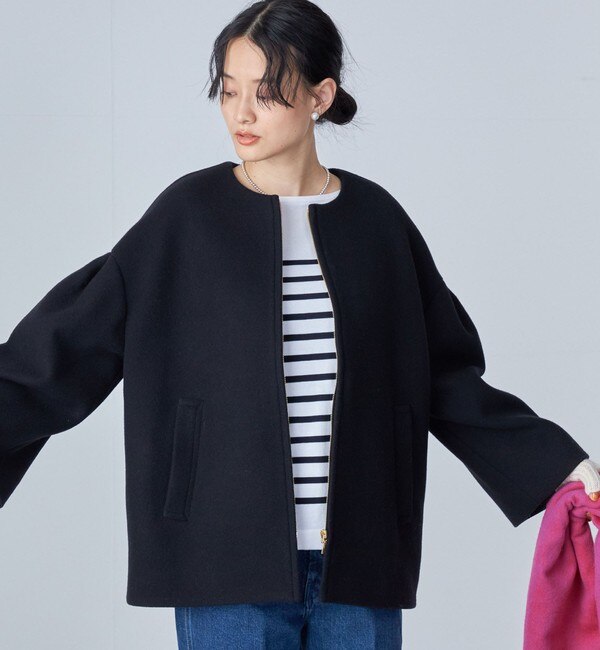 Bellandi SUPER130 コクーン ショート コート ◇|SHIPS(シップス