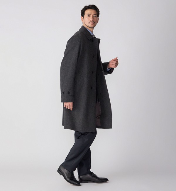 SHIPS: LORO PIANA FABRIC ストーム システム バルマカン コート|SHIPS