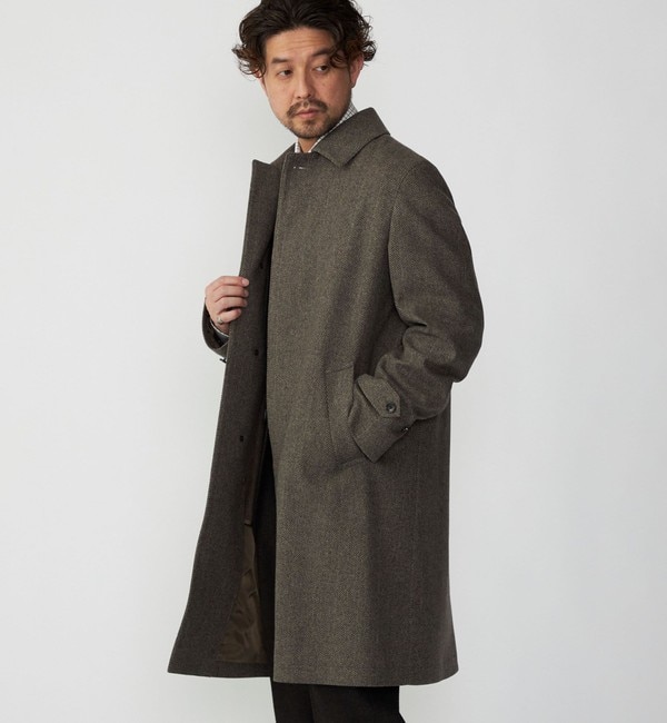 SHIPS: LORO PIANA FABRIC ストーム システム バルマカン コート|SHIPS