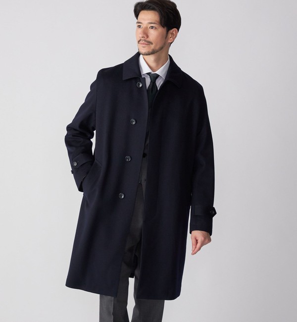 SHIPS: LORO PIANA FABRIC ストーム システム バルマカン コート|SHIPS