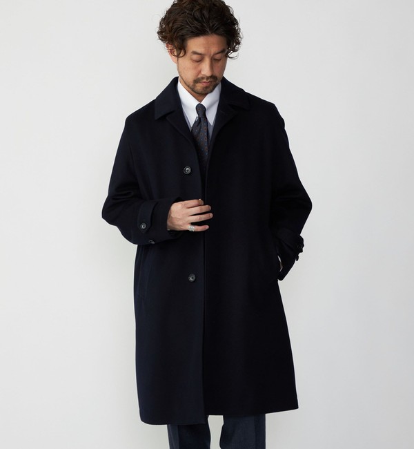 SHIPS: LORO PIANA FABRIC ストーム システム バルマカン コート|SHIPS