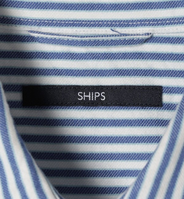 SHIPS: ワイド ストライプ ロングスリーブ ネル シャツ|SHIPS(シップス