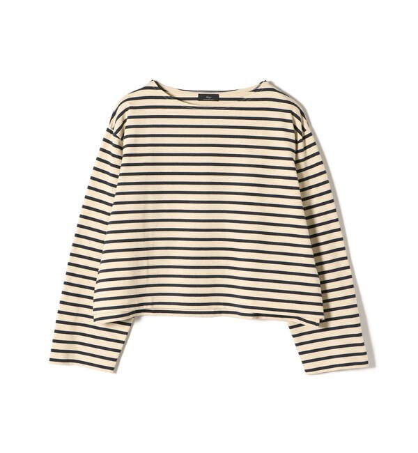 Primary NavyLabel:〈洗濯機可能〉ボリューム ワイド ボーダー プル