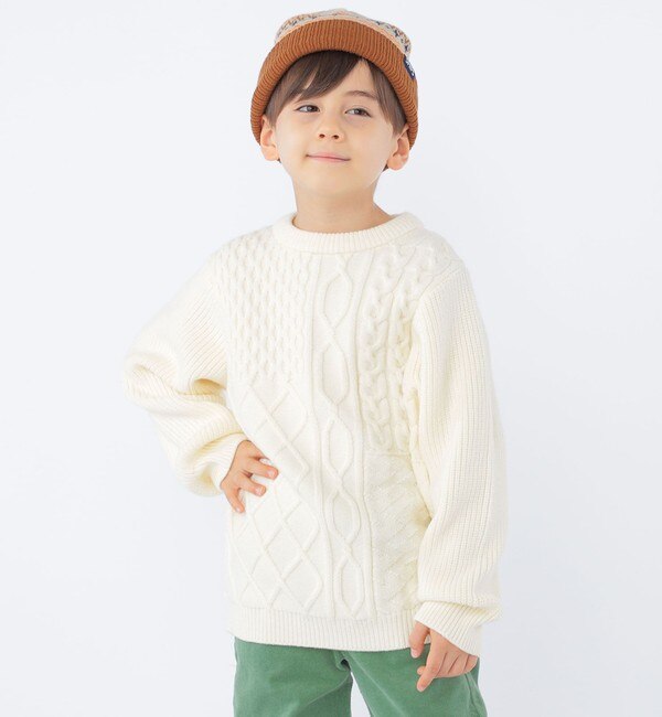 SHIPS KIDS:100～130cm / ケーブル ニット|SHIPS(シップス)の通販