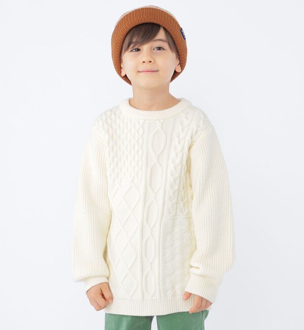 SHIPS KIDS:100～130cm / ケーブル ニット|SHIPS(シップス)の通販