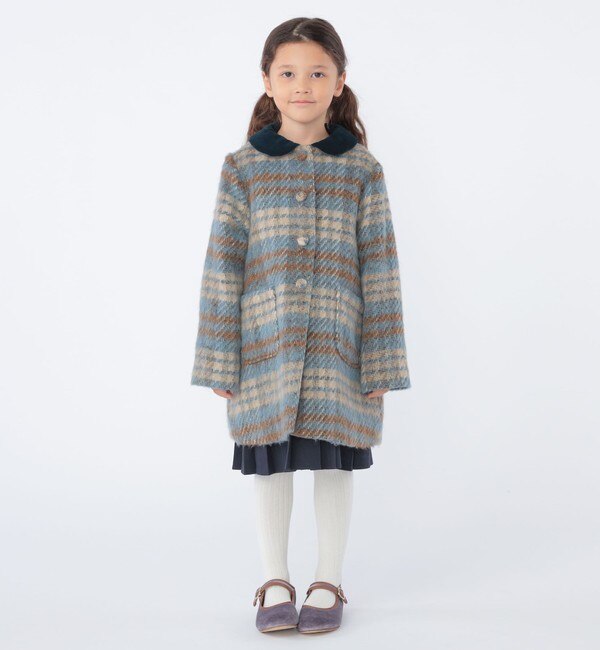 SHIPS KIDS:100～130cm / シャギー チェック コート|SHIPS(シップス)の