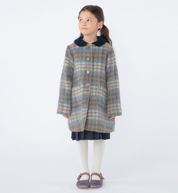 SHIPS KIDS:100～130cm / シャギー チェック コート|SHIPS(シップス)の