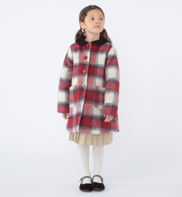 SHIPS KIDS:100～130cm / シャギー チェック コート|SHIPS(シップス)の