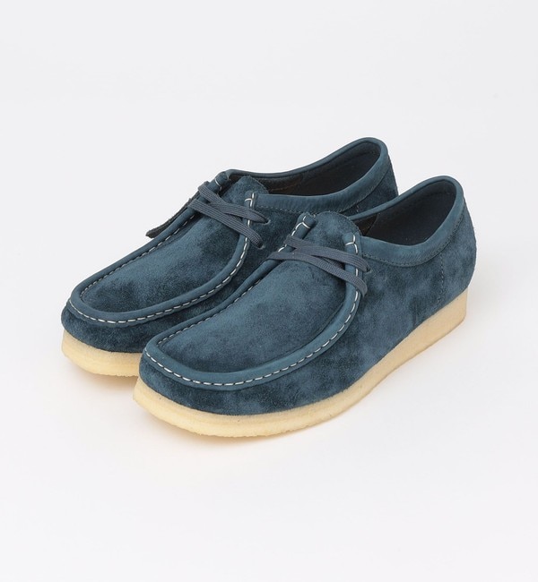 SHIPS別注 Clarks クラークスワラビー 26.5cm ネイビー中古品になり