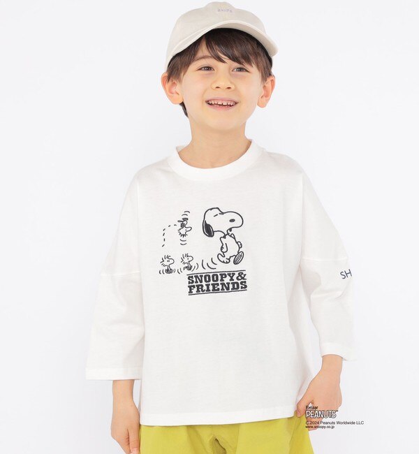 SHIPS KIDS:100～130cm / スヌーピー 7分袖 TEE|SHIPS(シップス)の通販