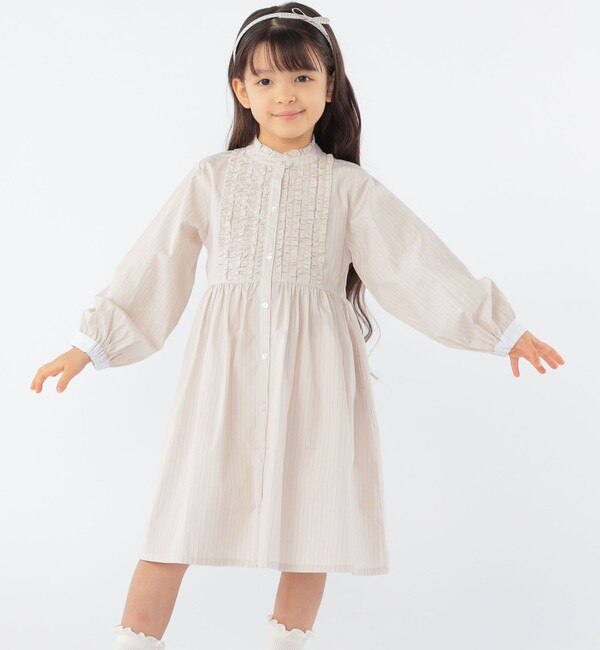 SHIPS KIDS:100～130cm / フリル シャツ ワンピース|SHIPS(シップス)の