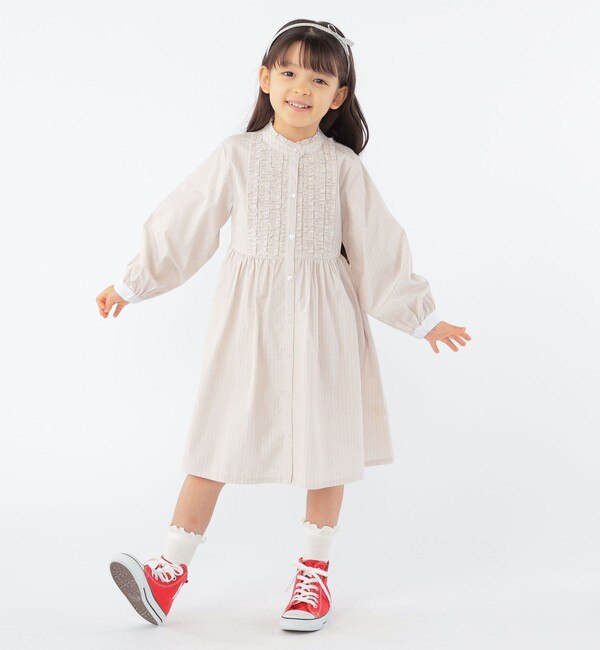 SHIPS KIDS:100～130cm / フリル シャツ ワンピース|SHIPS(シップス)の