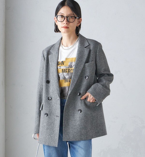 SHIPS｜ツイード ダブル ジャケット | Rakuten Fashion(楽天ファッション／旧楽天ブランドアベニュー)MJ8066