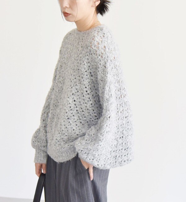 quaranciel:〈手洗い可能〉スパンコール クルーネック ドルマン ニット|SHIPS(シップス)の通販｜アイルミネ