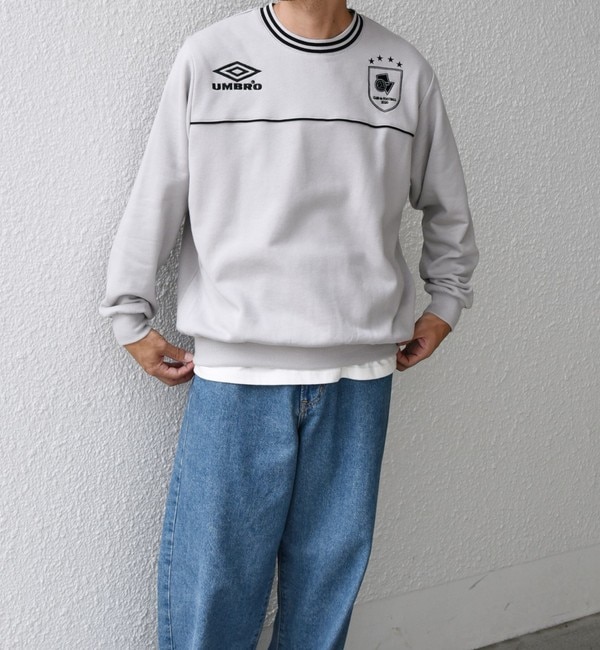 【SHIPS any別注】UMBRO: 90s ロゴ サッカー スウェット (セットアップ対応)◇