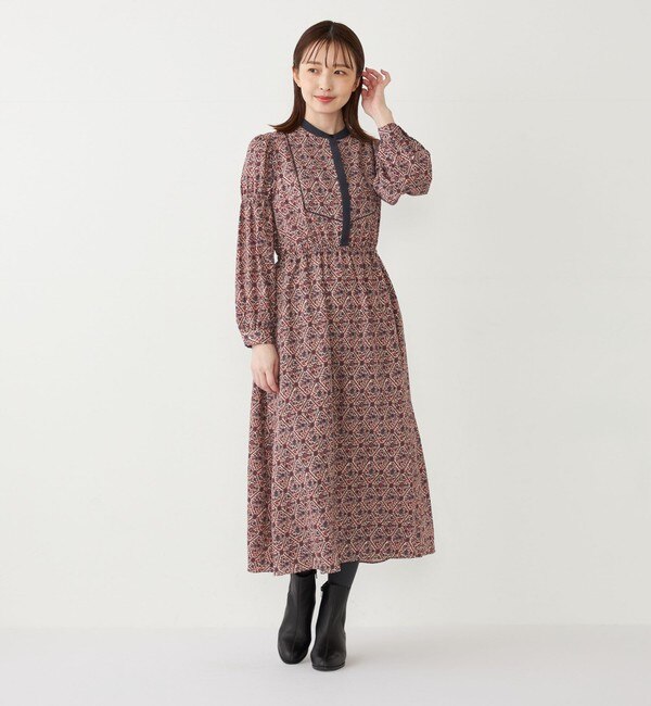 SHIPS Colors:〈手洗い可能〉MULHOUSE 小花 プリント ワンピース