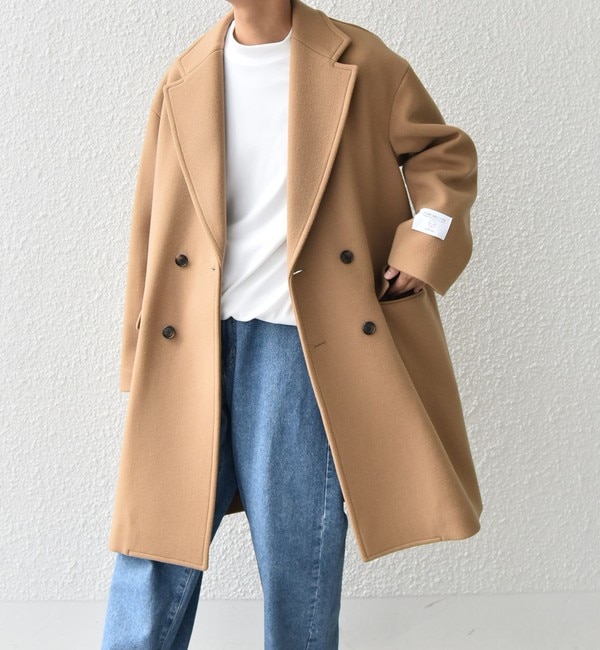 メンズファッションオススメ|【シップス/SHIPS】 SHIPS any: PURE WOOL MELTON ダブル チェスターコート◇