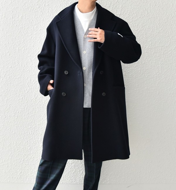 ファッションメンズお薦め|【シップス/SHIPS】 SHIPS any: PURE WOOL MELTON ダブル チェスターコート◆