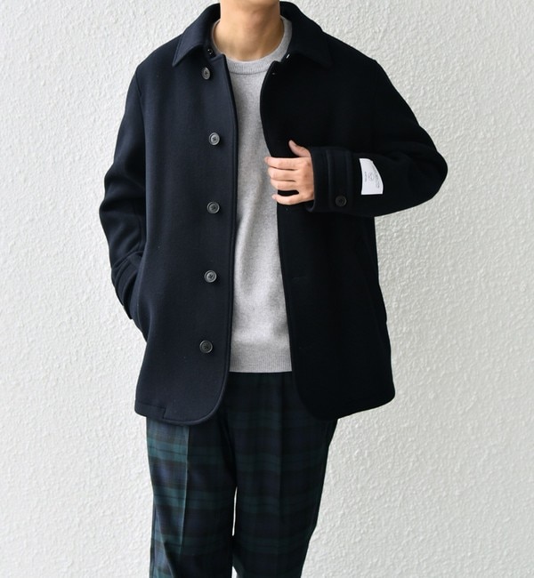 ファッションメンズのイチオシ|【シップス/SHIPS】 SHIPS any: PURE WOOL MELTON シングル Pコート◇