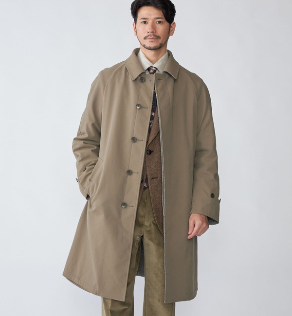 Barbour SHIPS別注 BORDER リップストップ ナイロン づらし コート