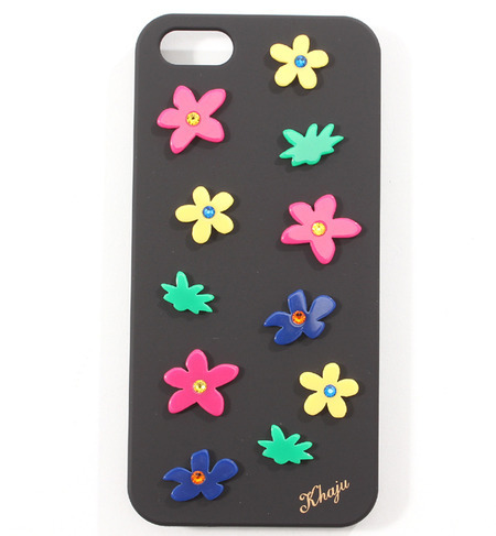 Khaju:iPhone5 カバー フラワー□