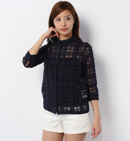 Khaju:チュールチェックシャツ