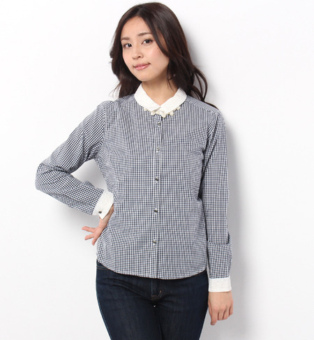 Khaju:レースビジューシャツ