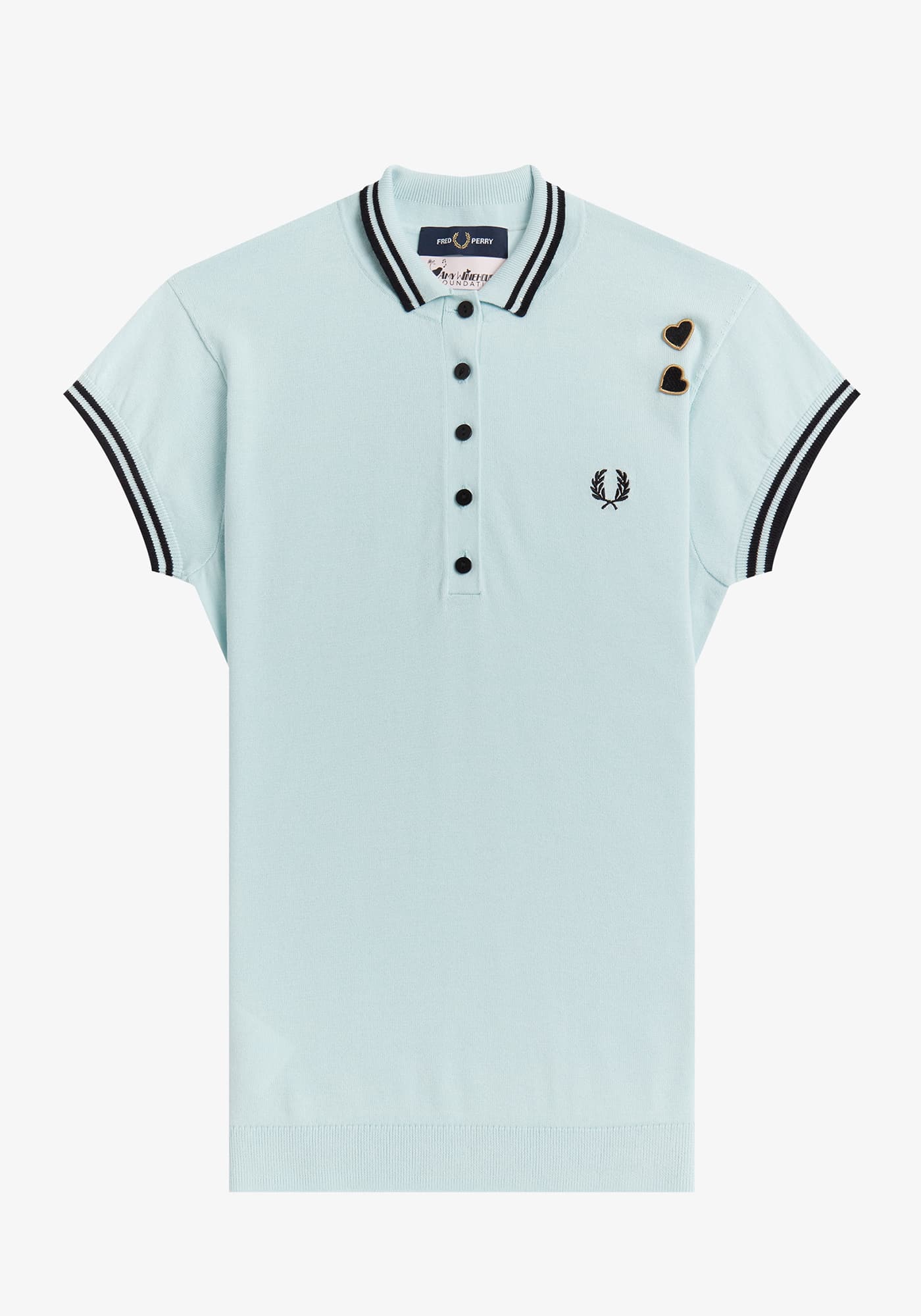 のない Amy Winehouse ×Fred Perry ハートワッペン ポロシャツ KW5Ug