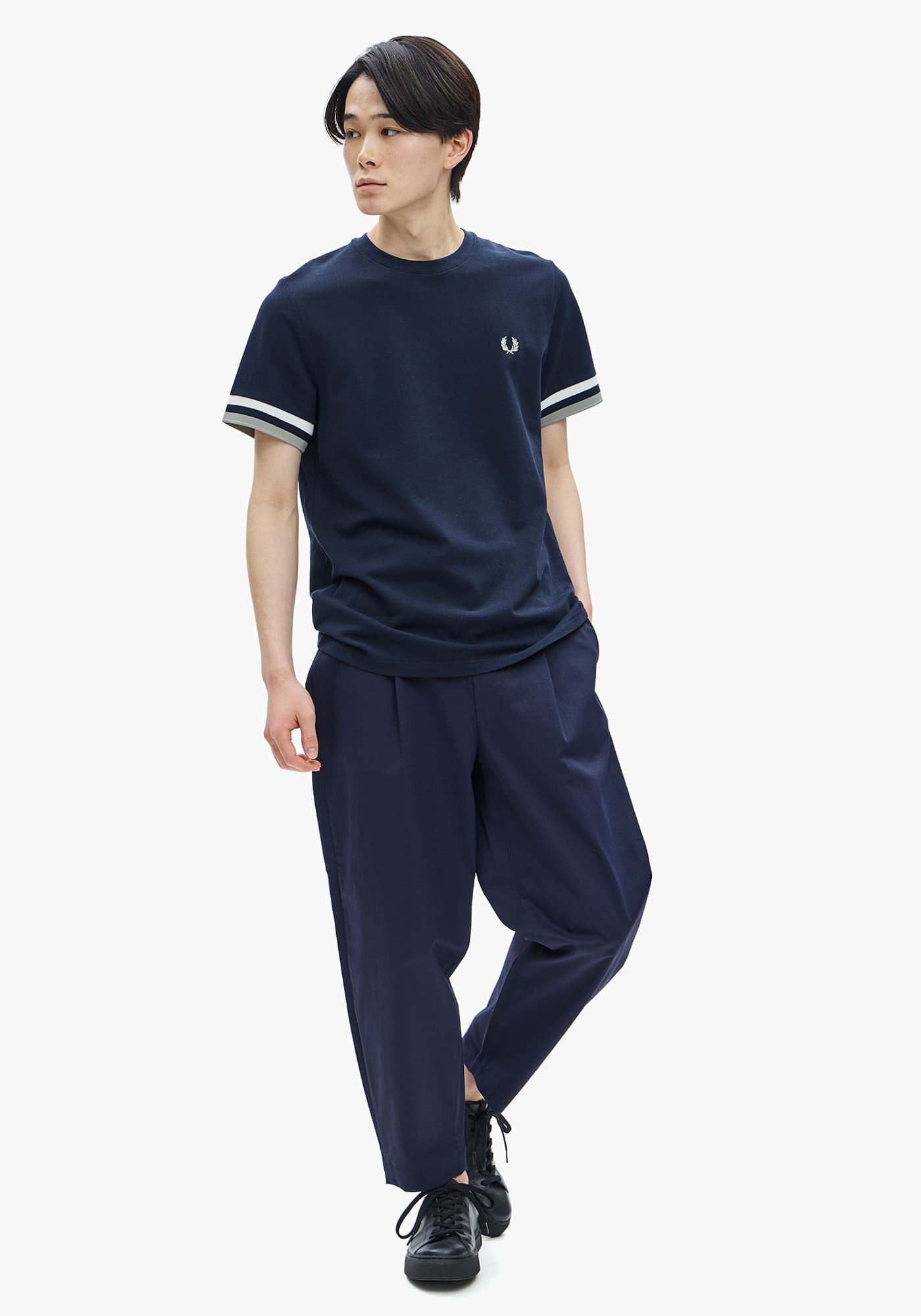 Bold Tipped Pique T-Shirt|FRED PERRY(フレッドペリー)の通販｜アイルミネ
