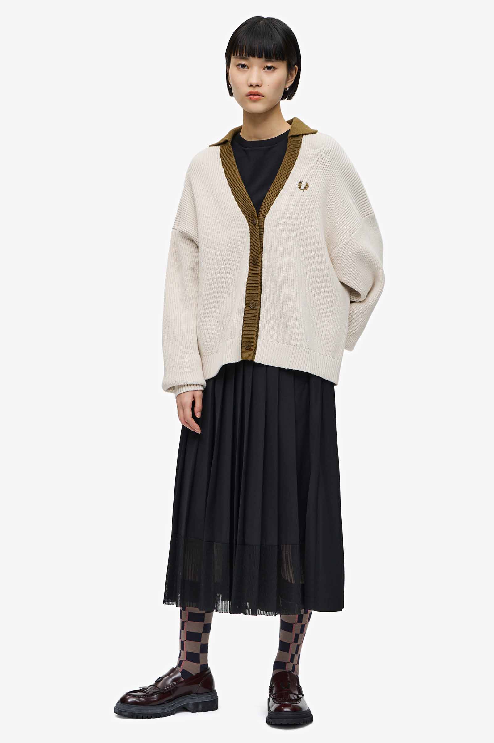 Sheer Knit Paneled Skirt|FRED PERRY(フレッドペリー)の通販｜アイルミネ