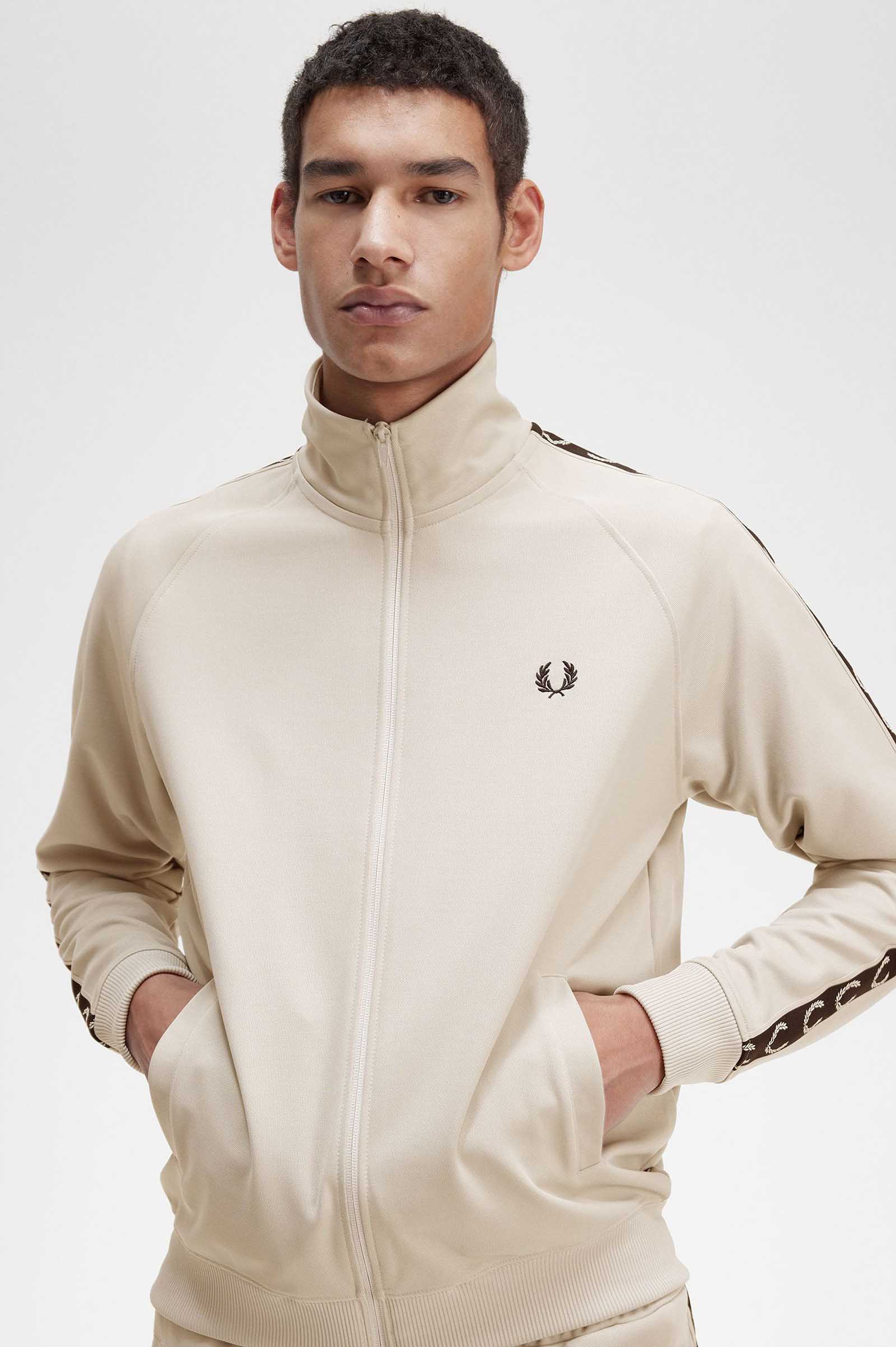 FRED PERRY CONTRAST TAPE TRACK JACKET