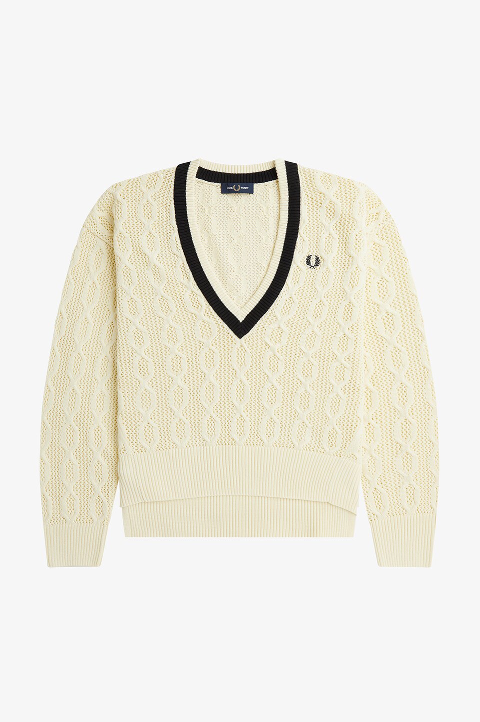 Open-Knit V-Neck Jumper|FRED PERRY(フレッドペリー)の通販｜アイルミネ