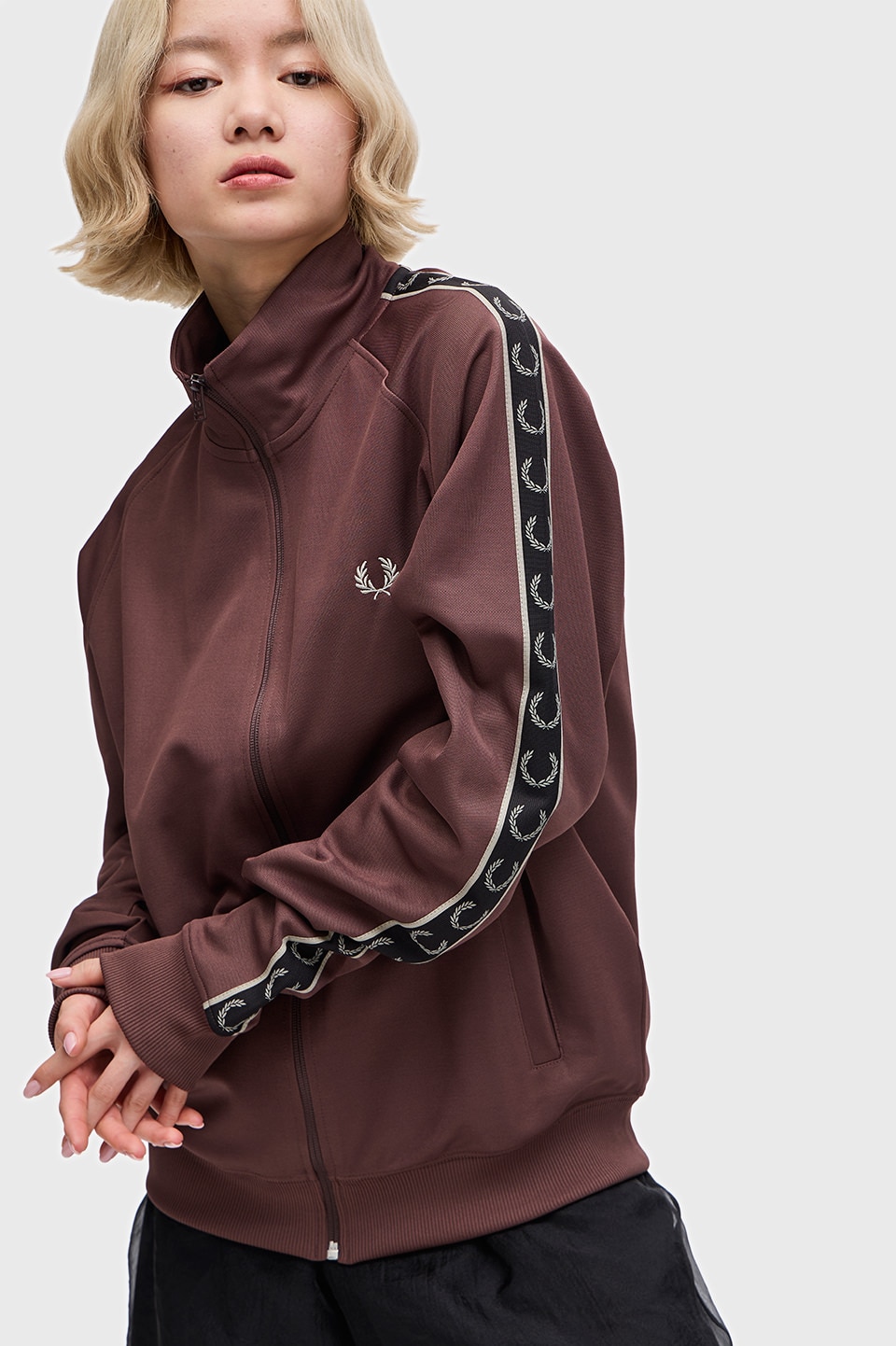 supremeFred Perry Contrast Tape Track Jacket