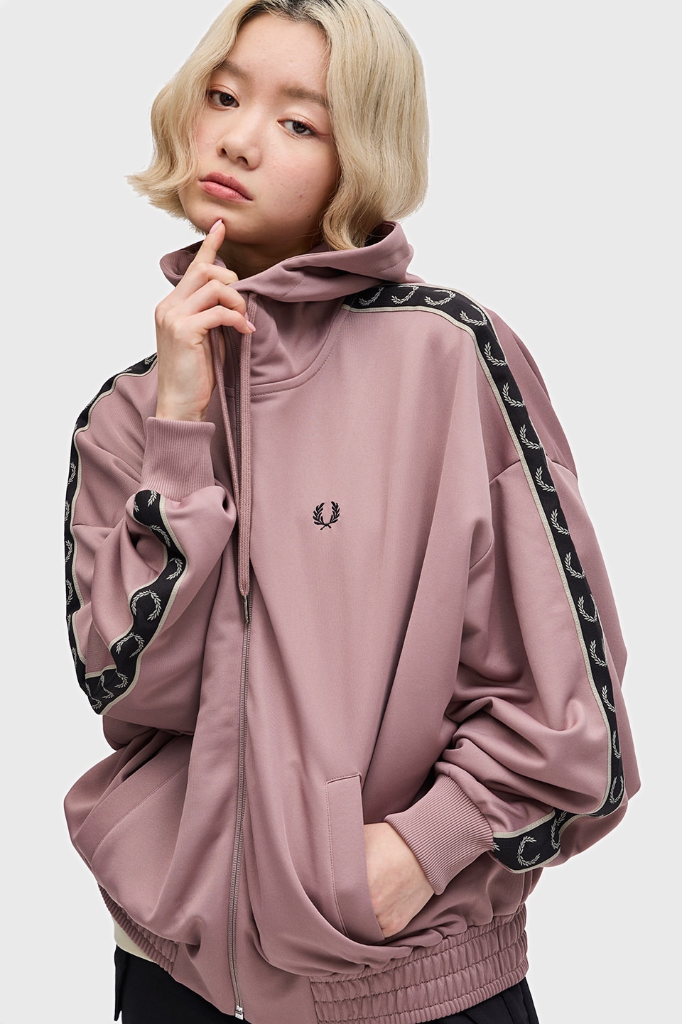 Taped Hooded Track Jacket |FRED PERRY(フレッドペリー)の通販 