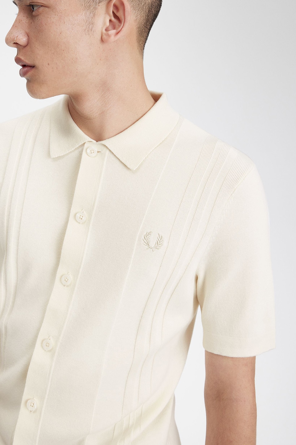 Button Through Knitted Shirt|FRED PERRY(フレッドペリー)の通販