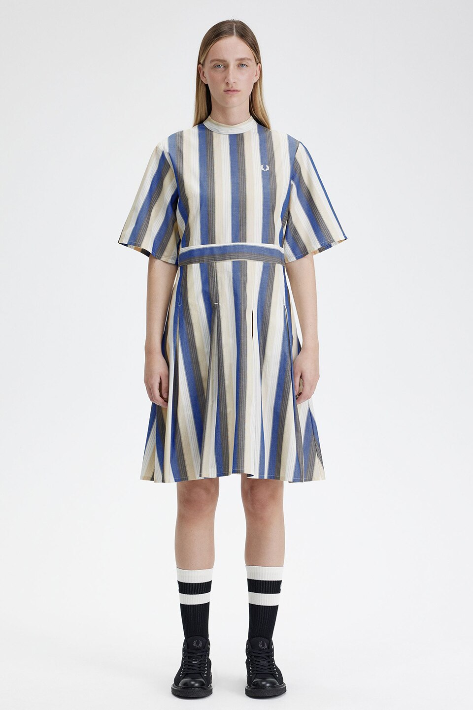 Striped Mock Neck Dress|FRED PERRY(フレッドペリー)の通販