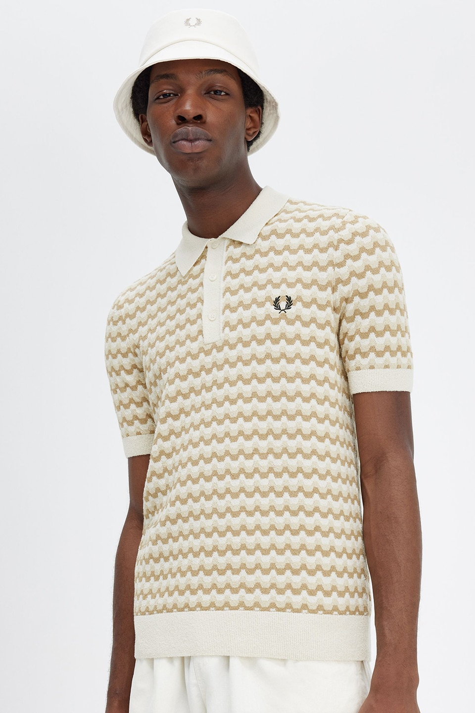 Boucle Jacquard Knitted Shirt|FRED PERRY(フレッドペリー)の通販｜アイルミネ