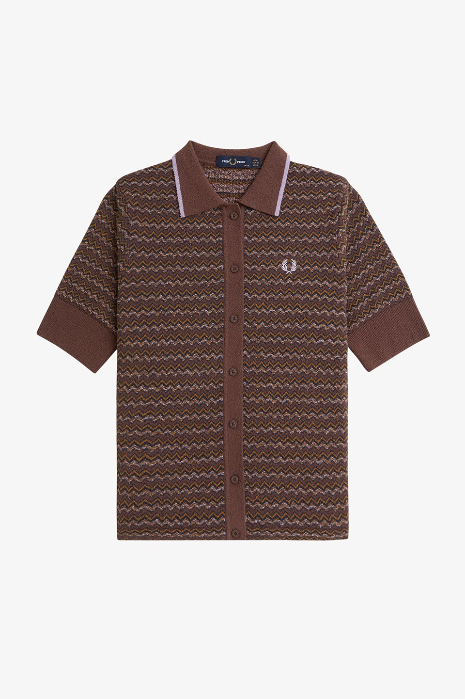 Boucle Jacquard Knitted Shirt|FRED PERRY(フレッドペリー)の通販｜アイルミネ