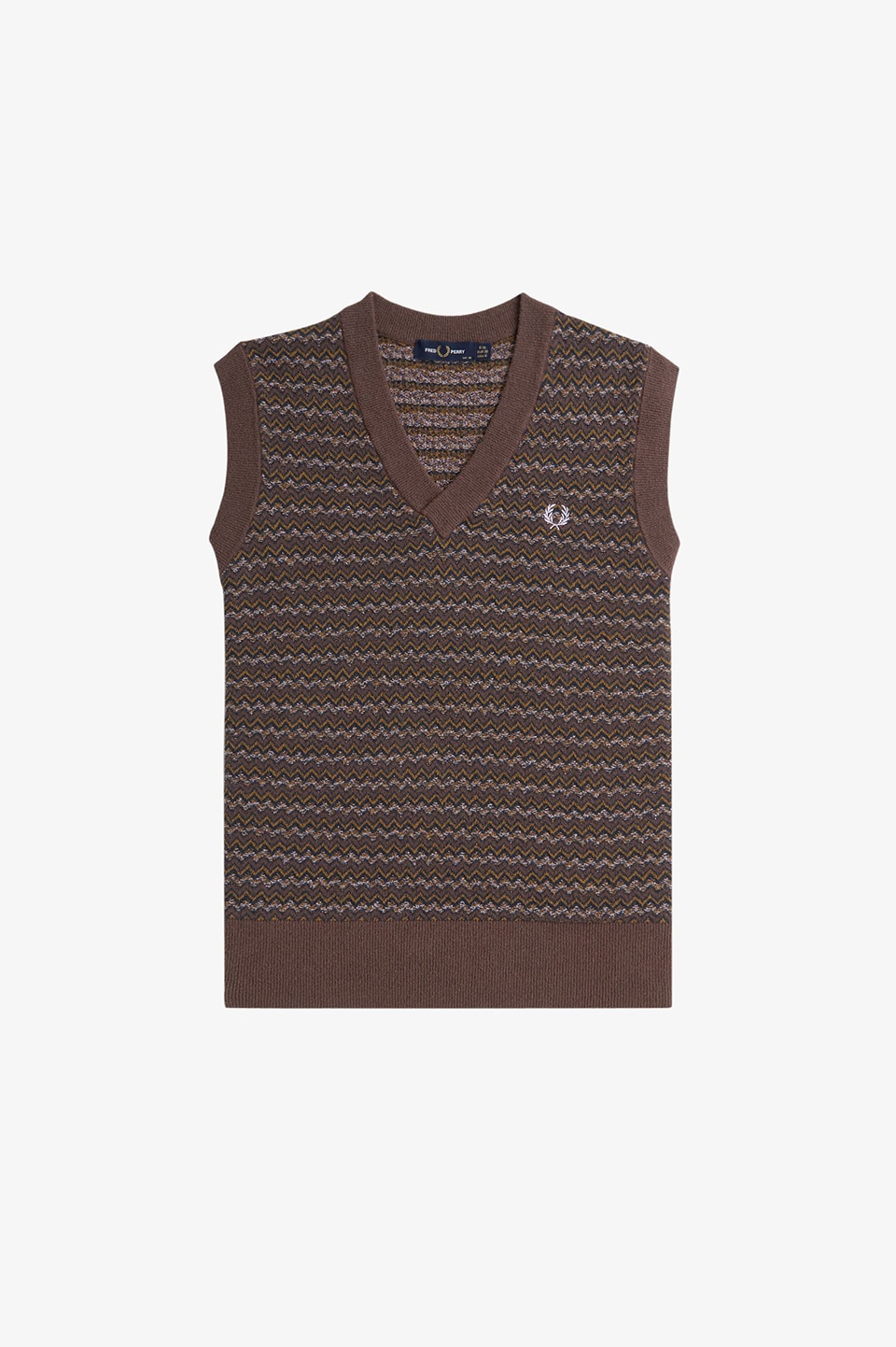 Boucle Jacquard Knitted Vest|FRED PERRY(フレッドペリー)の通販｜アイルミネ