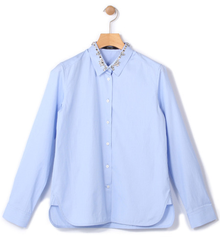 コットン ビジューシャツ