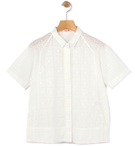 レースコンビ ショートスリーブシャツ