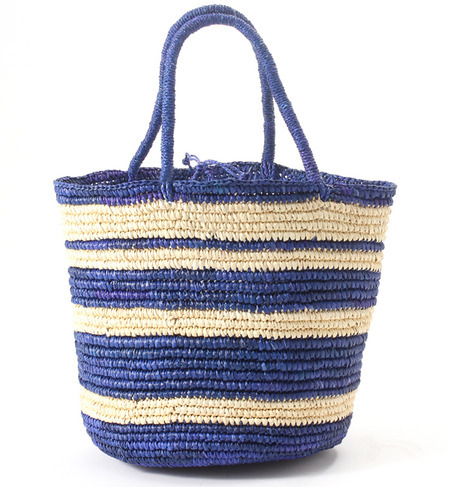 SENSI STUDIO ボーダーカゴバッグ