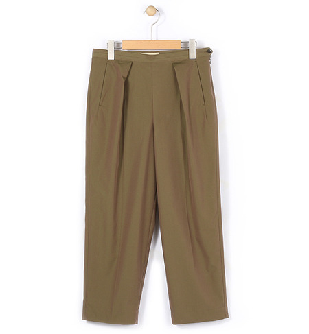 コットン ワイドテーパードパンツ