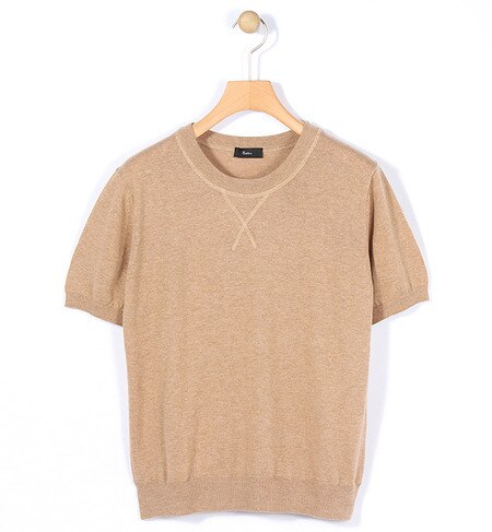 トップコットン ショートスリーブニット