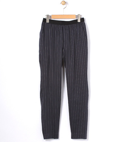 リネンレーヨンストレッチ テーパードパンツ